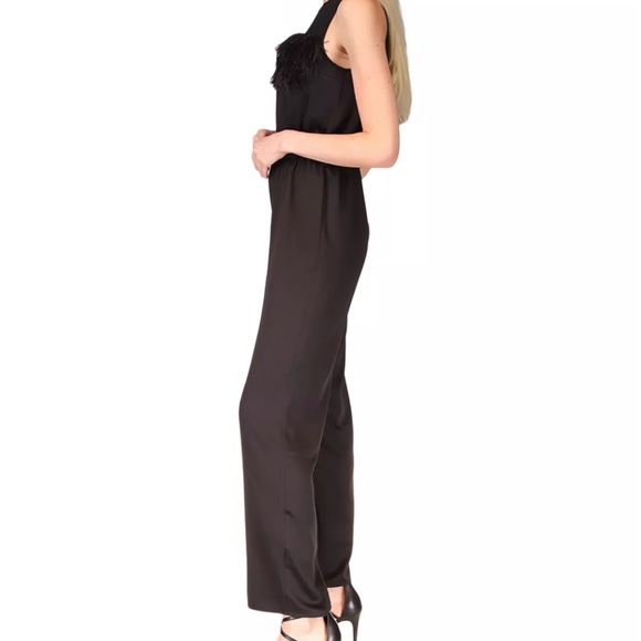 Michael Michael Kors Feather Trim Jumpsuit - Picture 5 of 7
